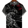 Men's Artistic Tie Dye Tiger Hawaiian Shirt HWBN2765237 - Beltina