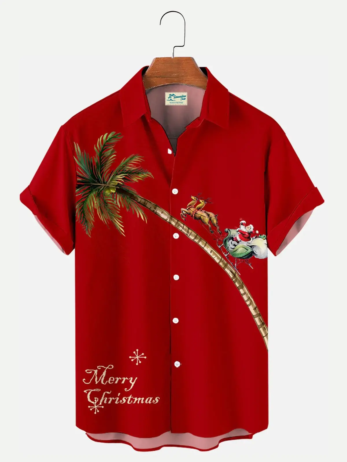 mens-christmas-elk-coconut-tree-print-hawaiian-shirt