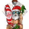 Men's Funny Santa Claus Printing Casual Hawaiian Shirt HWBN2765262 - Beltina