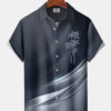 Men's Geometric Gradient 3D Line Holiday Palm Tree Hawaiian Shirt HWBN2765328 - Beltina