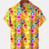 Men's Holiday Cartoon Easter Bunny Hawaiian Shirt HWBN2765218 - Beltina