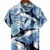 Men's Ocean Shark Hawaiian Shirt HWBN2765317 - Beltina