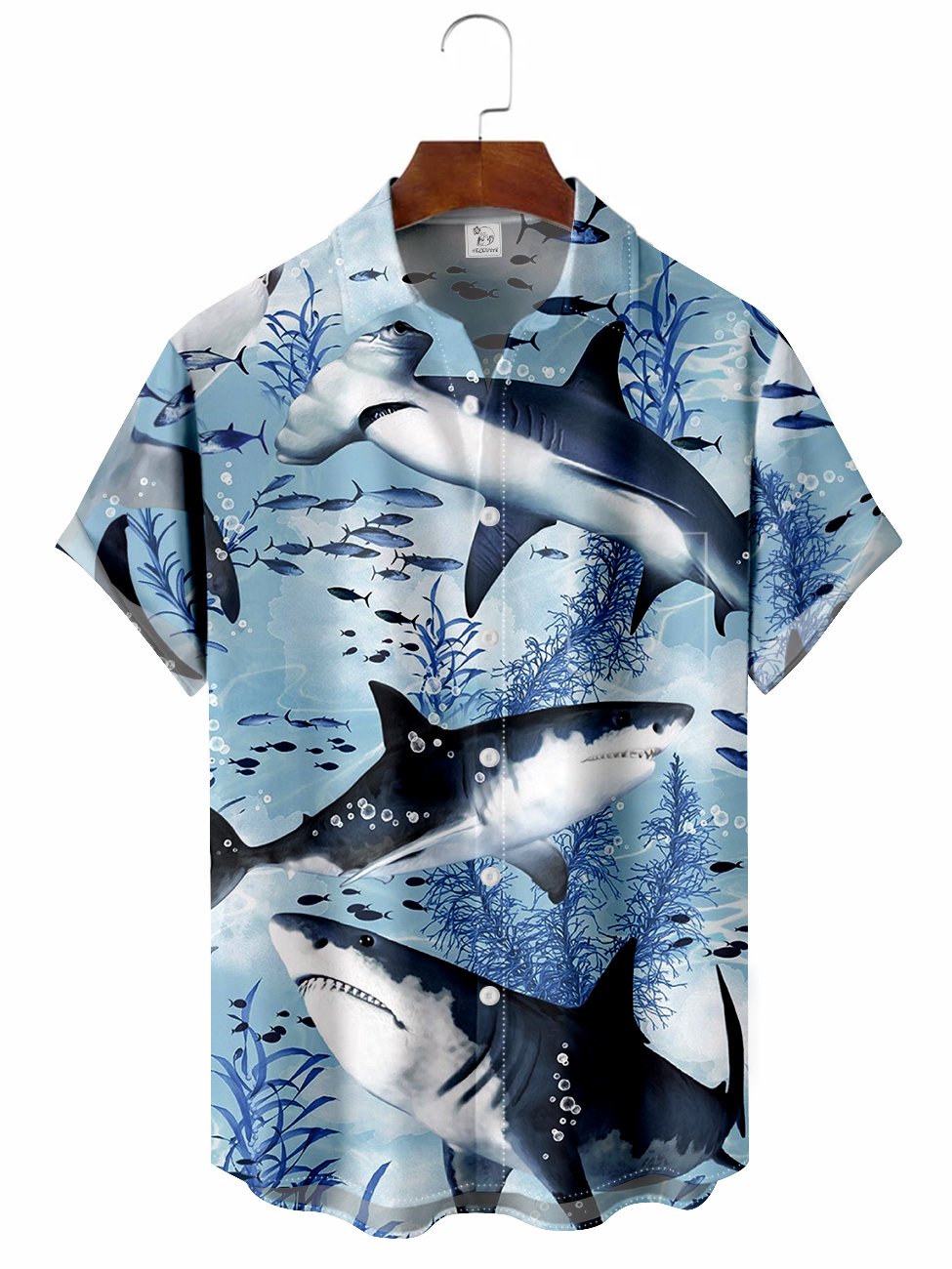 mens-ocean-shark-hawaiian-shirt