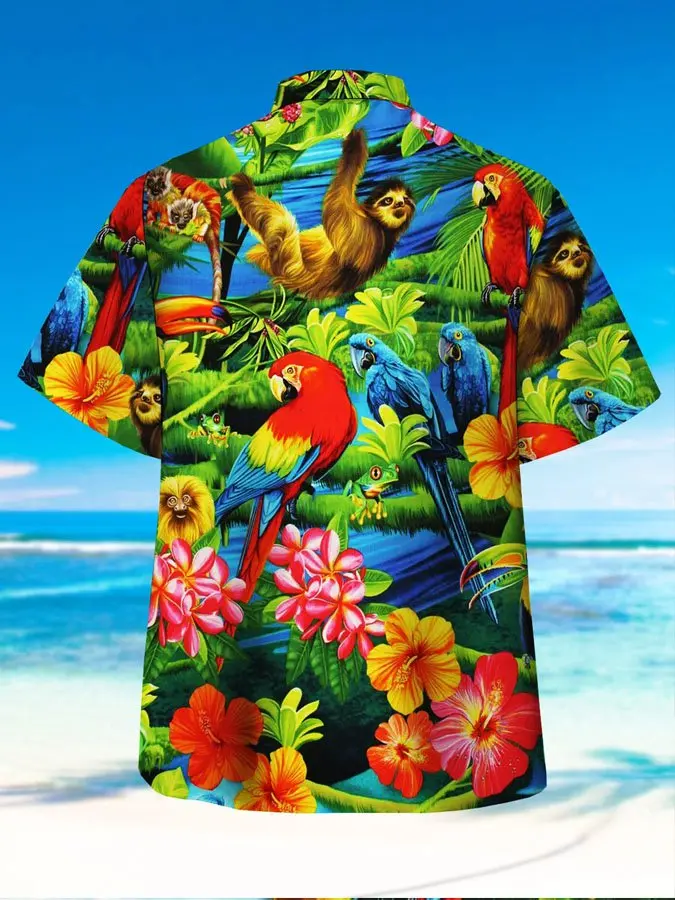 mens-parrot-print-casual-breathable-hawaiian-shirt-2