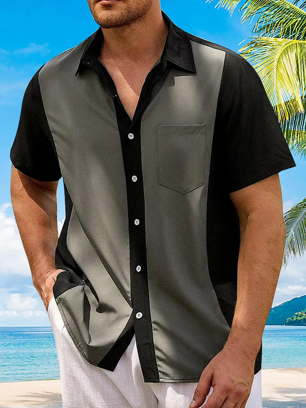 mens-solid-bowling-casual-hawaiian-shirt-1