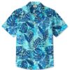 Men's Tropical Leaves Hawaiian Shirt HWBN2765248 - Beltina