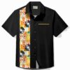 Men's Vintage Bowling Music Tape Print Casual Hawaiian Shirt HWBN2765041 - Beltina