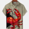 Men's Vintage Holiday Crab Sea Life Hawaiian Shirt HWBN2765124 - Beltina