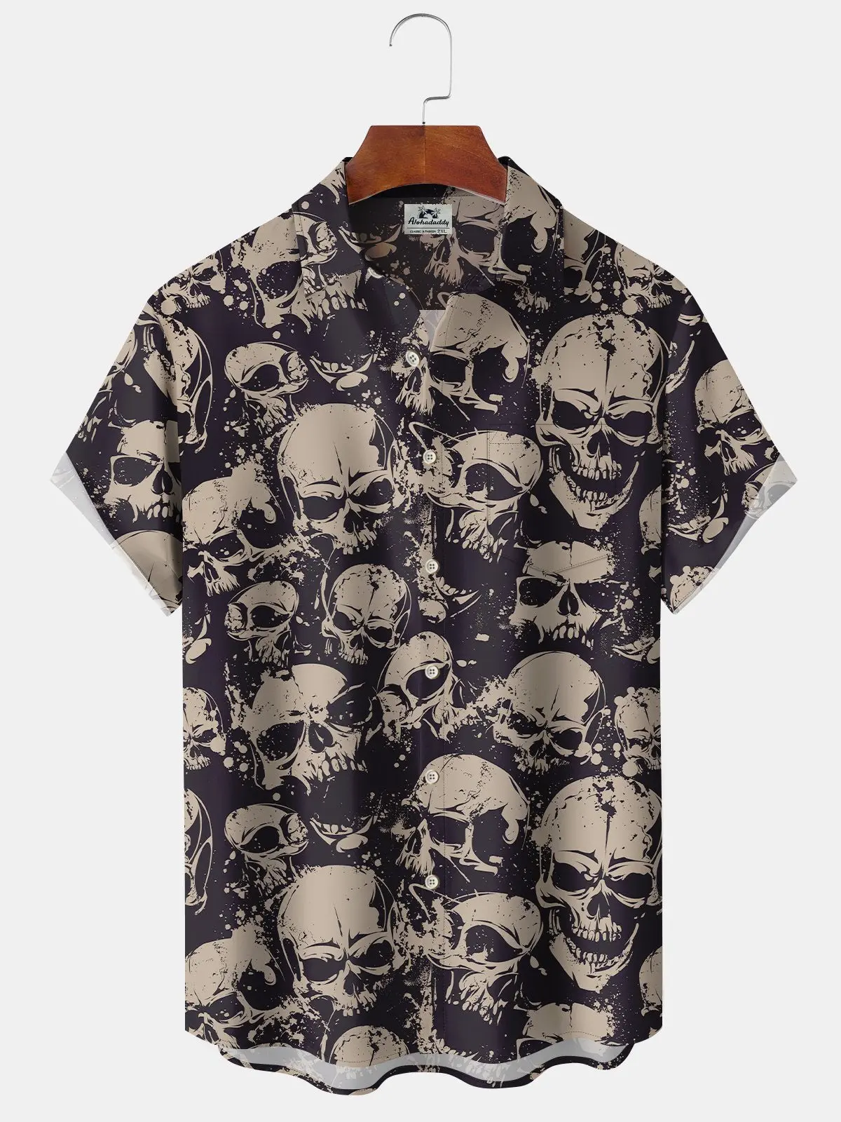 mens-vintage-skull-hawaiian-shirt