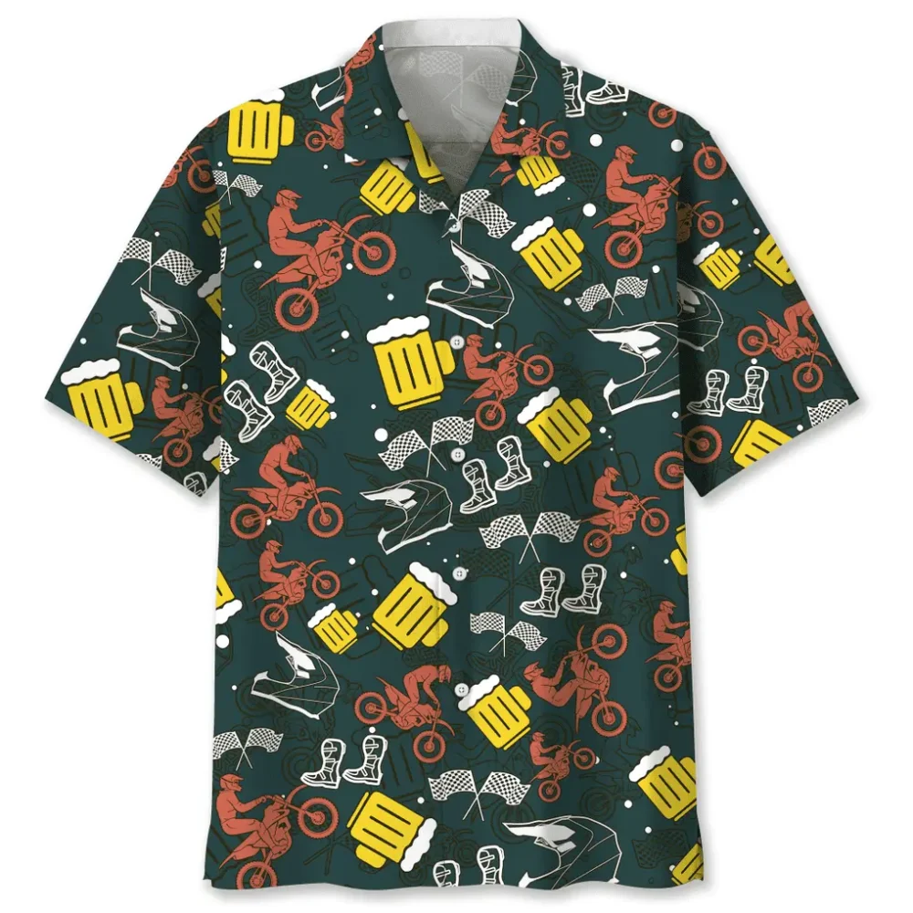 Motocross Beer Hawaiian Shirt HWBN2762683 - Beltina