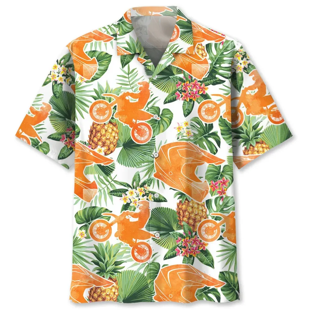 Motocross Pineapple Tropical Hawaiian Shirt HWBN2762691 - Beltina