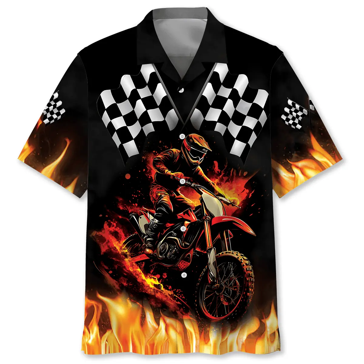 motocross-racing-fire-hawaiian-shirt