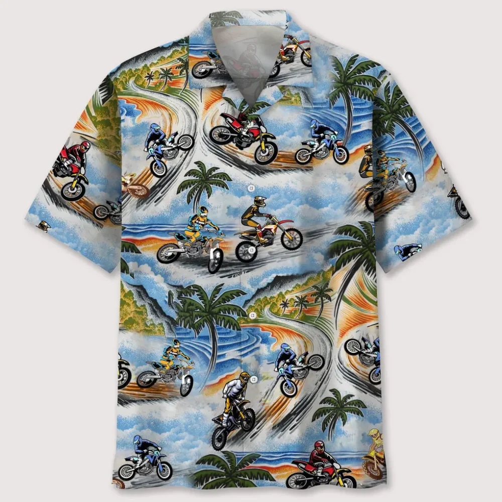 Motocross Vintage Hawaiian Shirt HWBN2762681 - Beltina