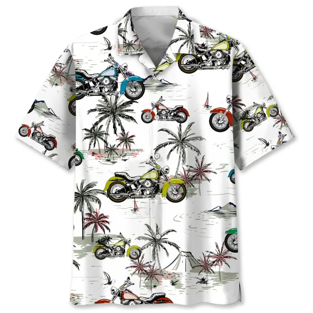 Motorcycle Coconut Hawaiian Shirt HWBN2762530 - Beltina