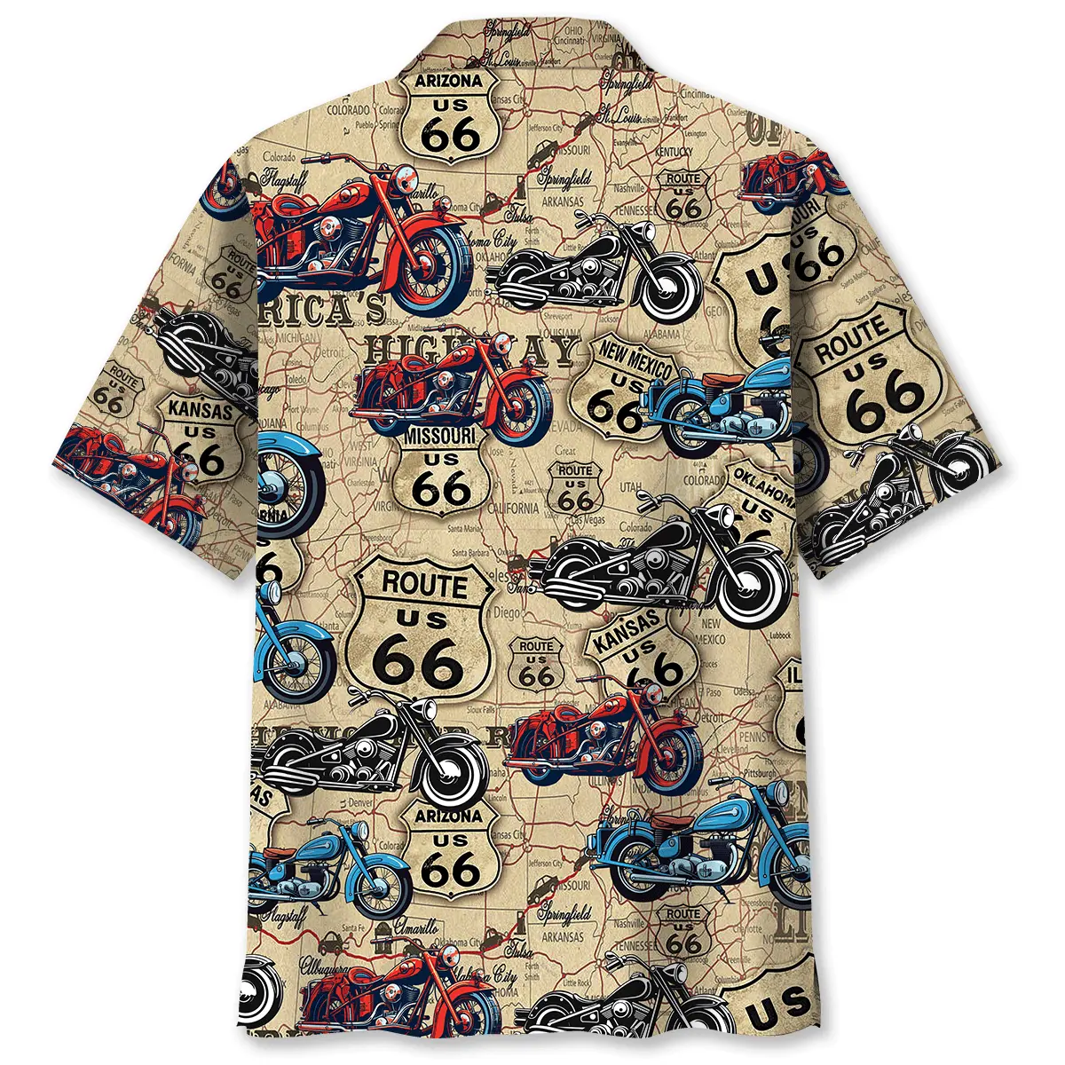 motorcycle-route-66-inspiration-hawaiian-shirt-1