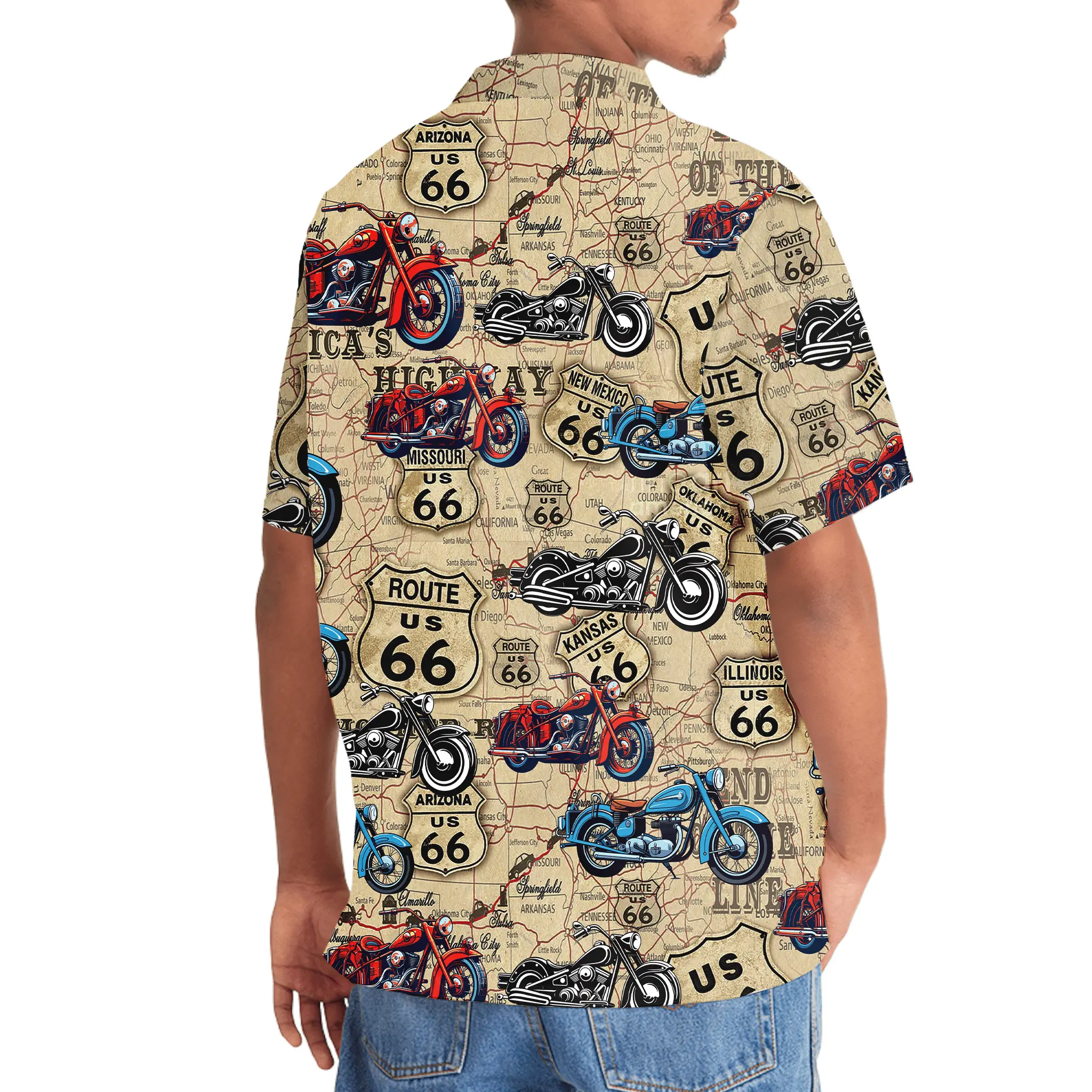 motorcycle-route-66-inspiration-hawaiian-shirt-2