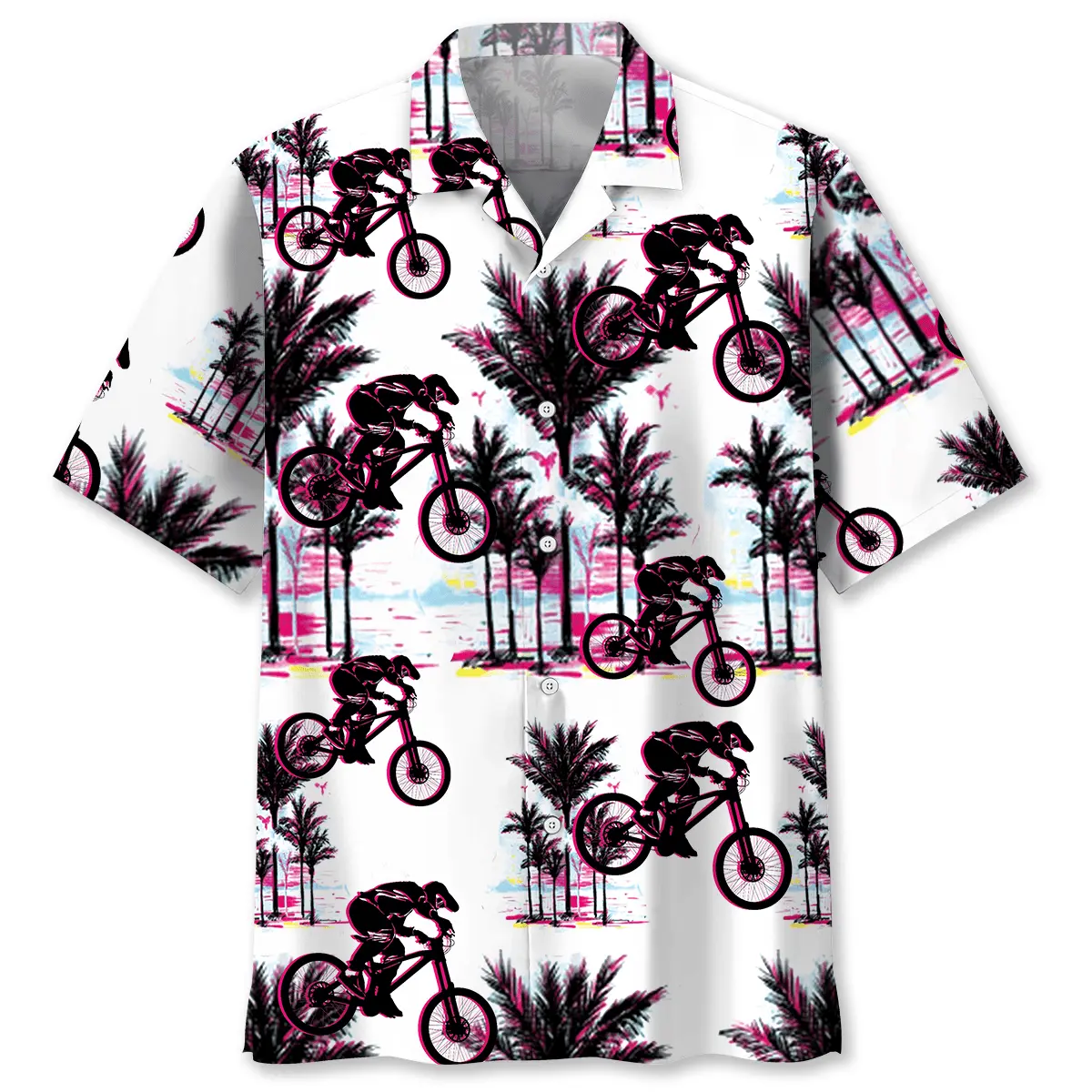 mountain-bike-abstract-hawaiian-shirt