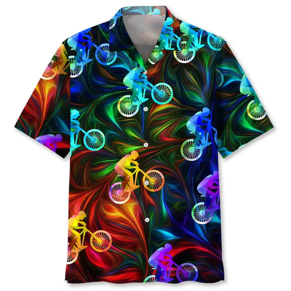 Mountain Bike Color Hawaiian Shirt HWBN2762539 - Beltina