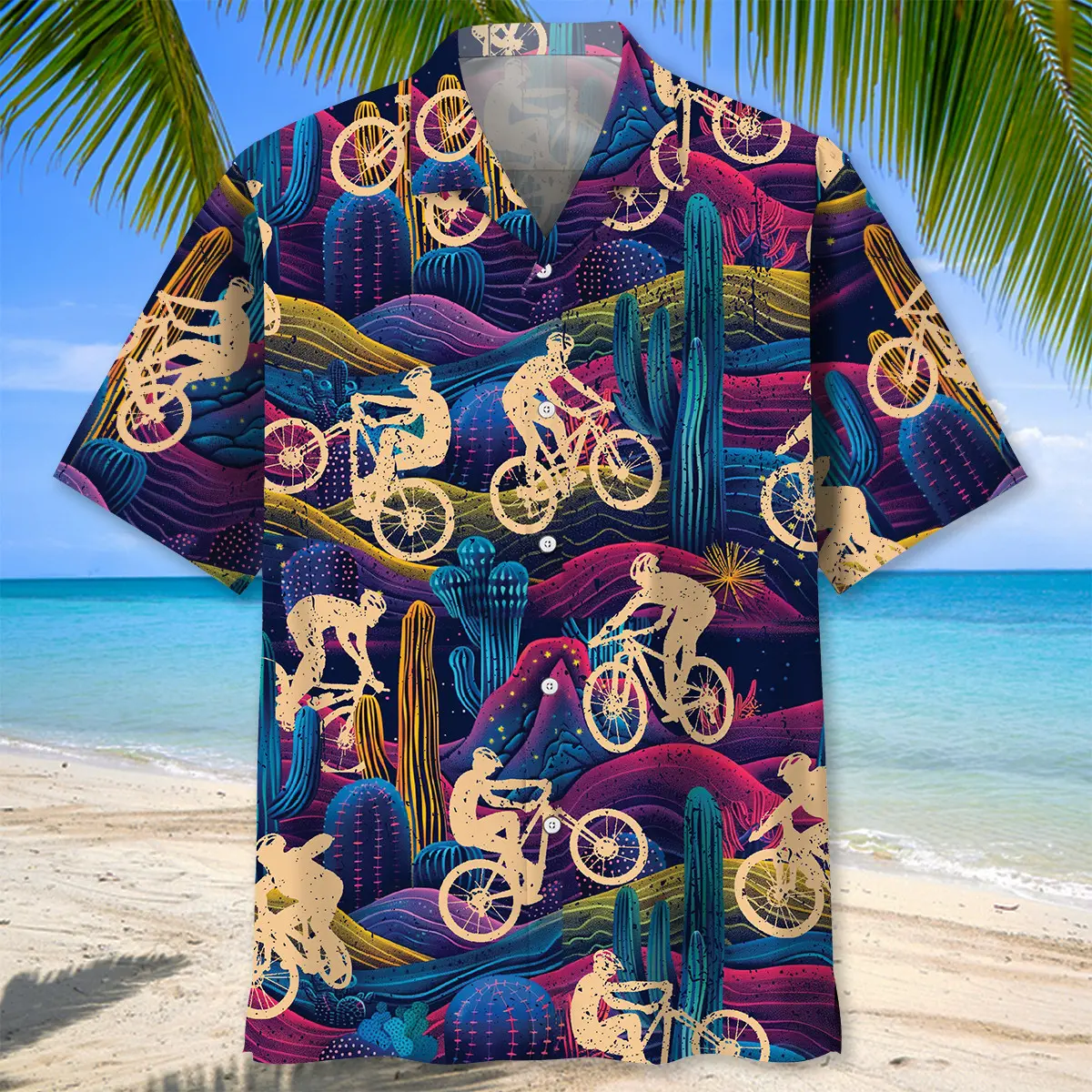 mountain-bike-desert-neon-hawaiian-shirt-1