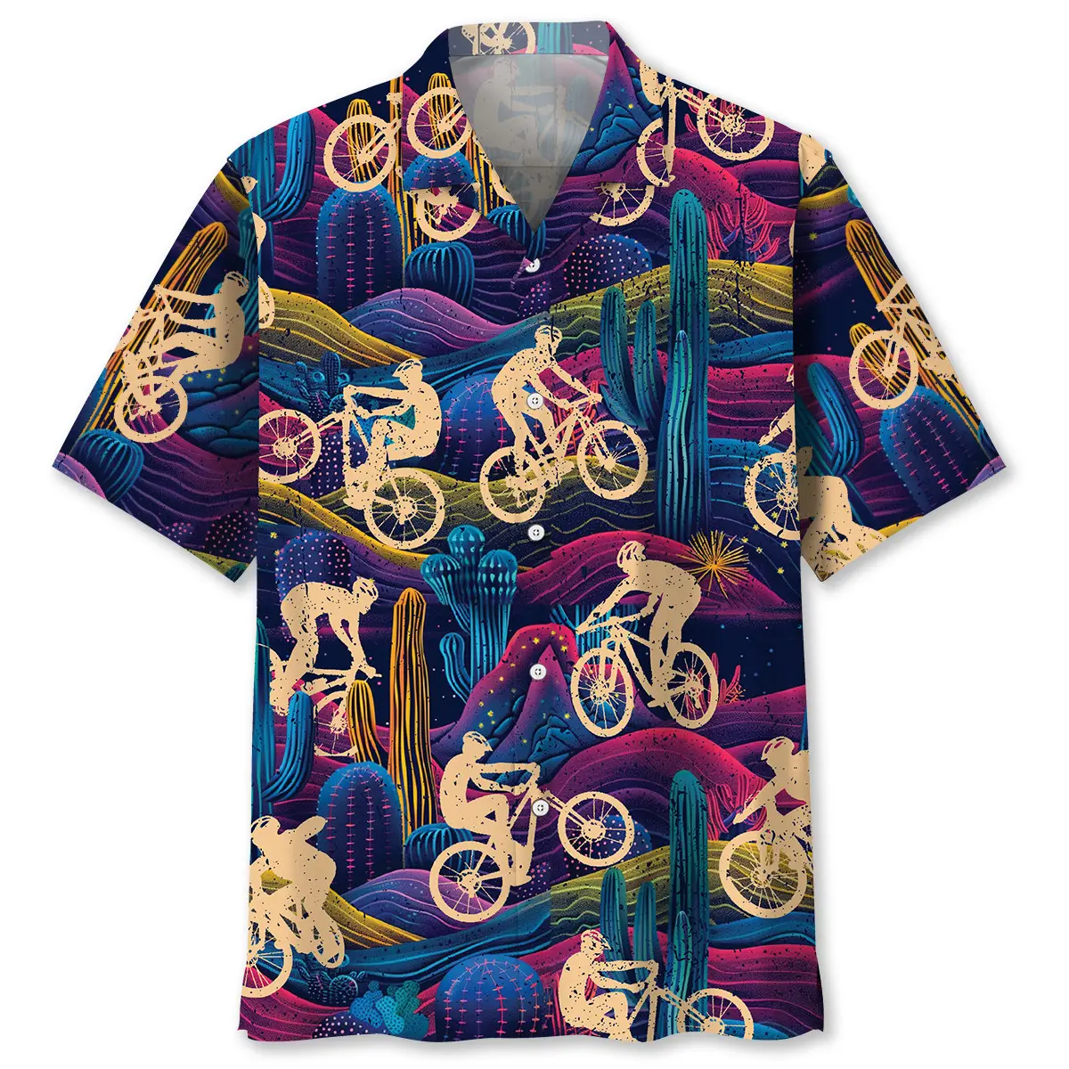 mountain-bike-desert-neon-hawaiian-shirt