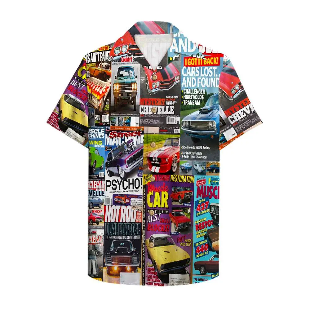 Muscle Car Magazine Unisex Hawaiian Shirt Aloha Shirt HWBN2765640 - Beltina