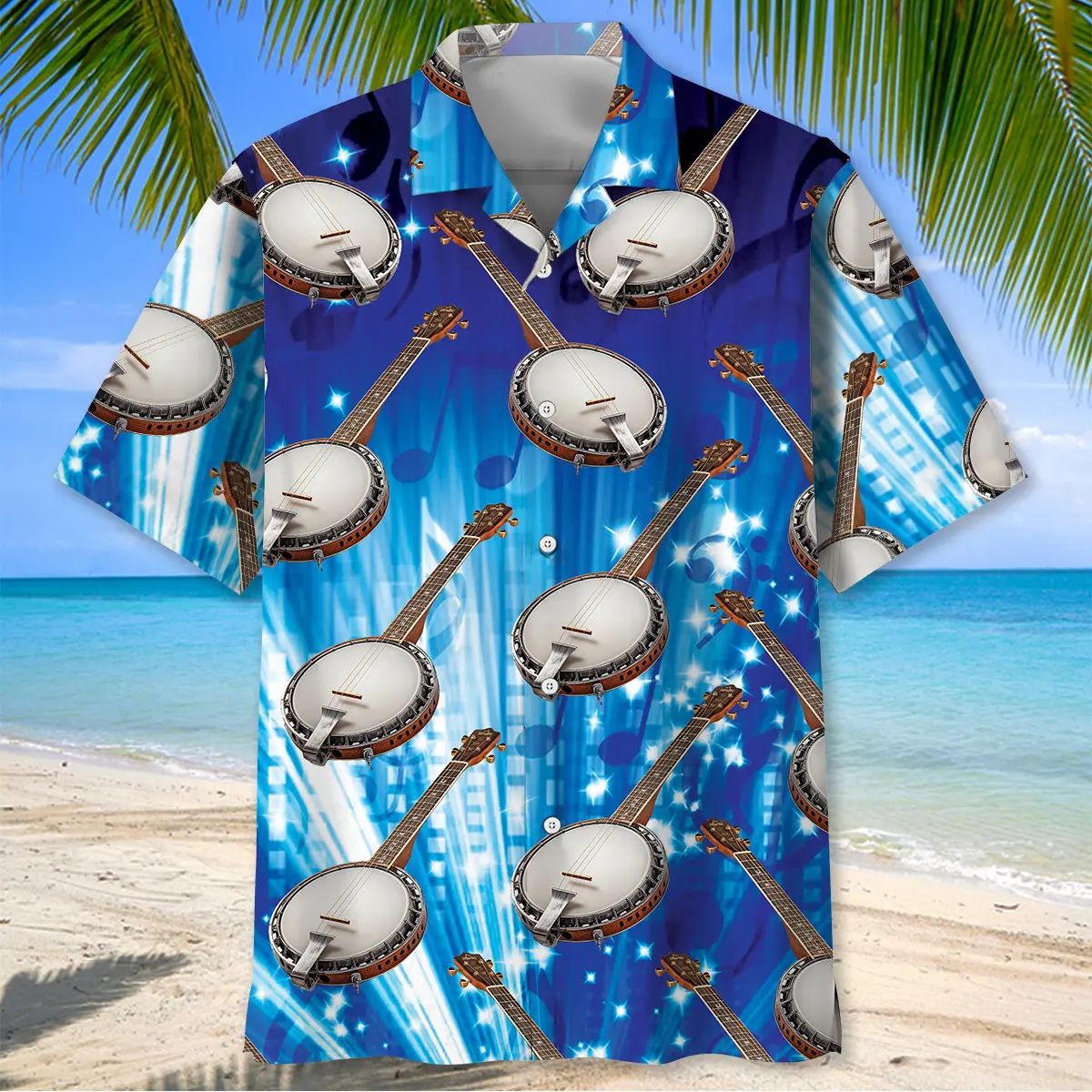 music-banjo-blue-hawaiian-shirt-1