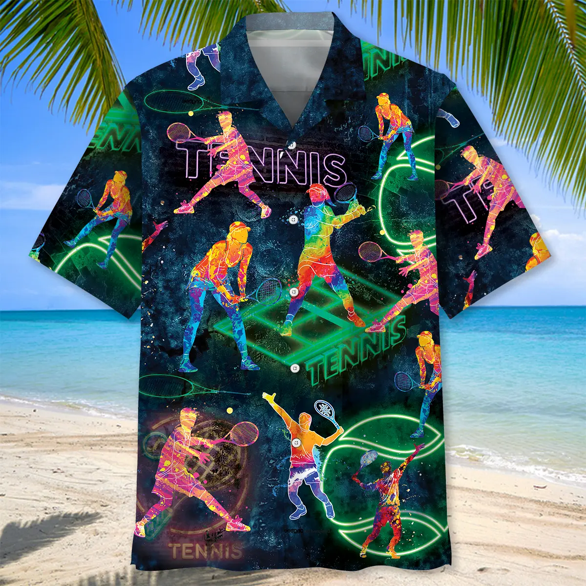 neon-blue-tennis-hawaiian-shirt-1