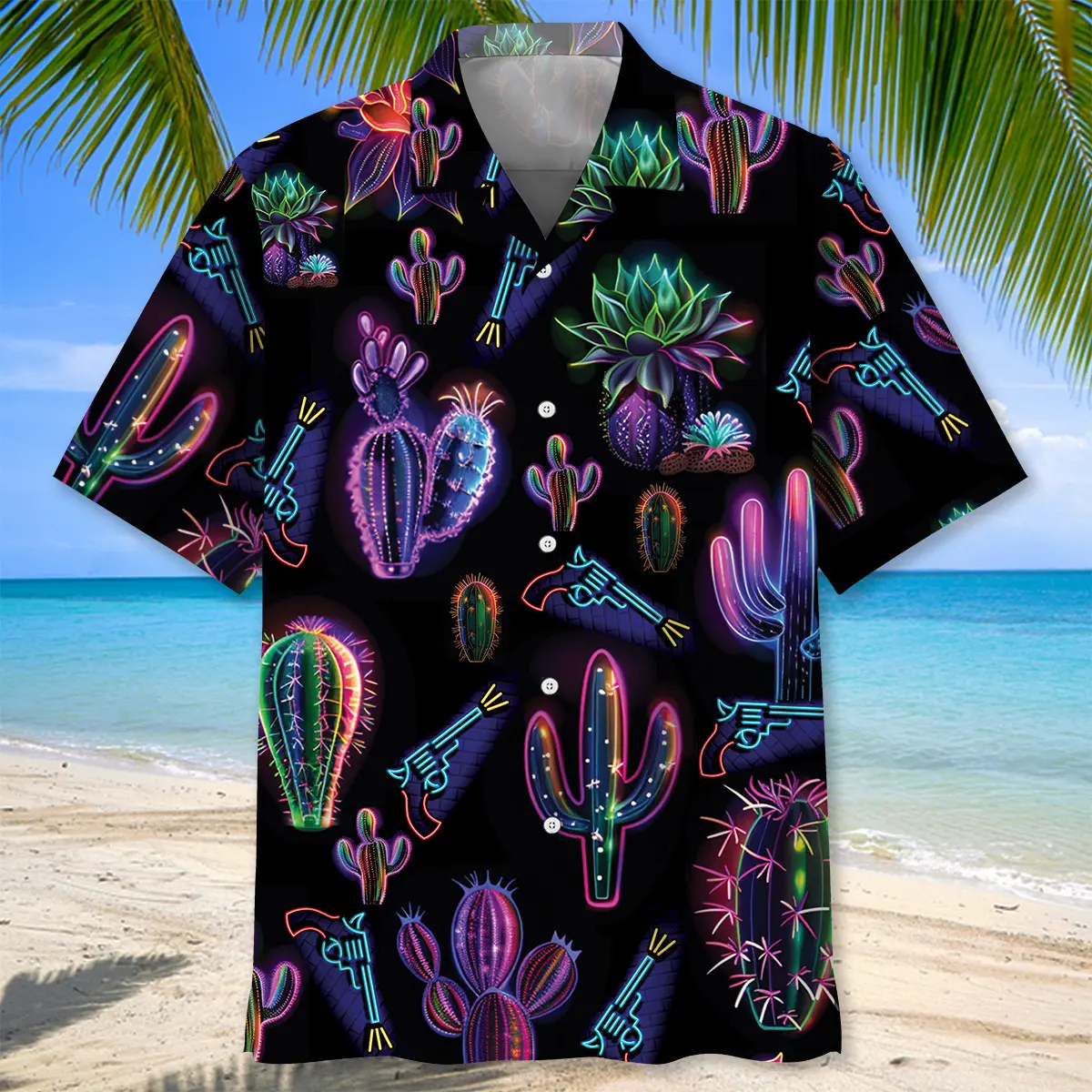 neon-cactus-black-hawaiian-shirt-1