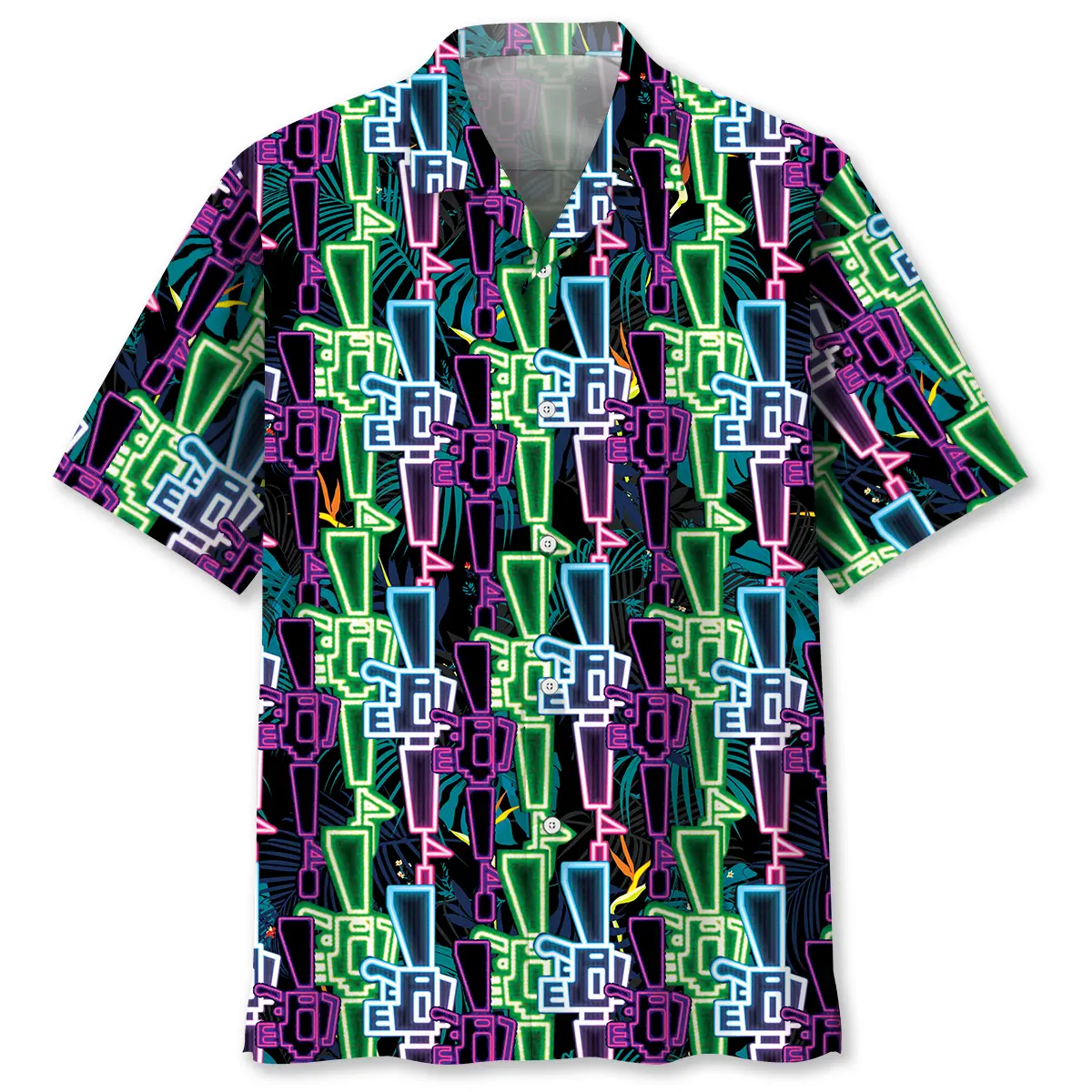 neon-colorful-guns-hawaiian-shirt