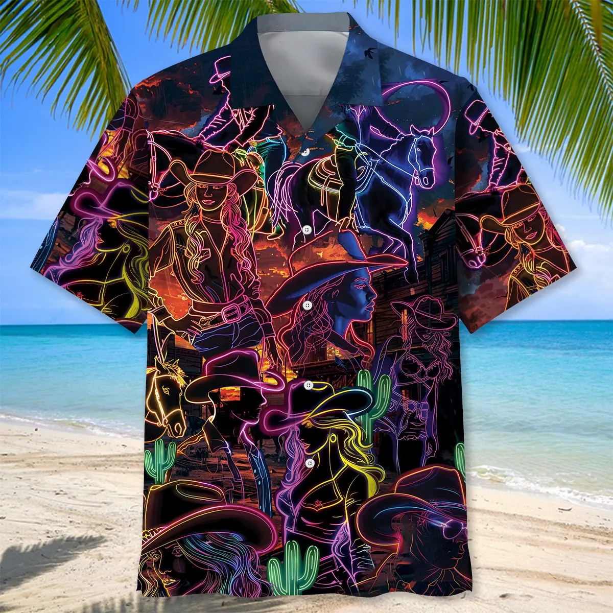 neon-cowboy-vintage-art-hawaiian-shirt-1