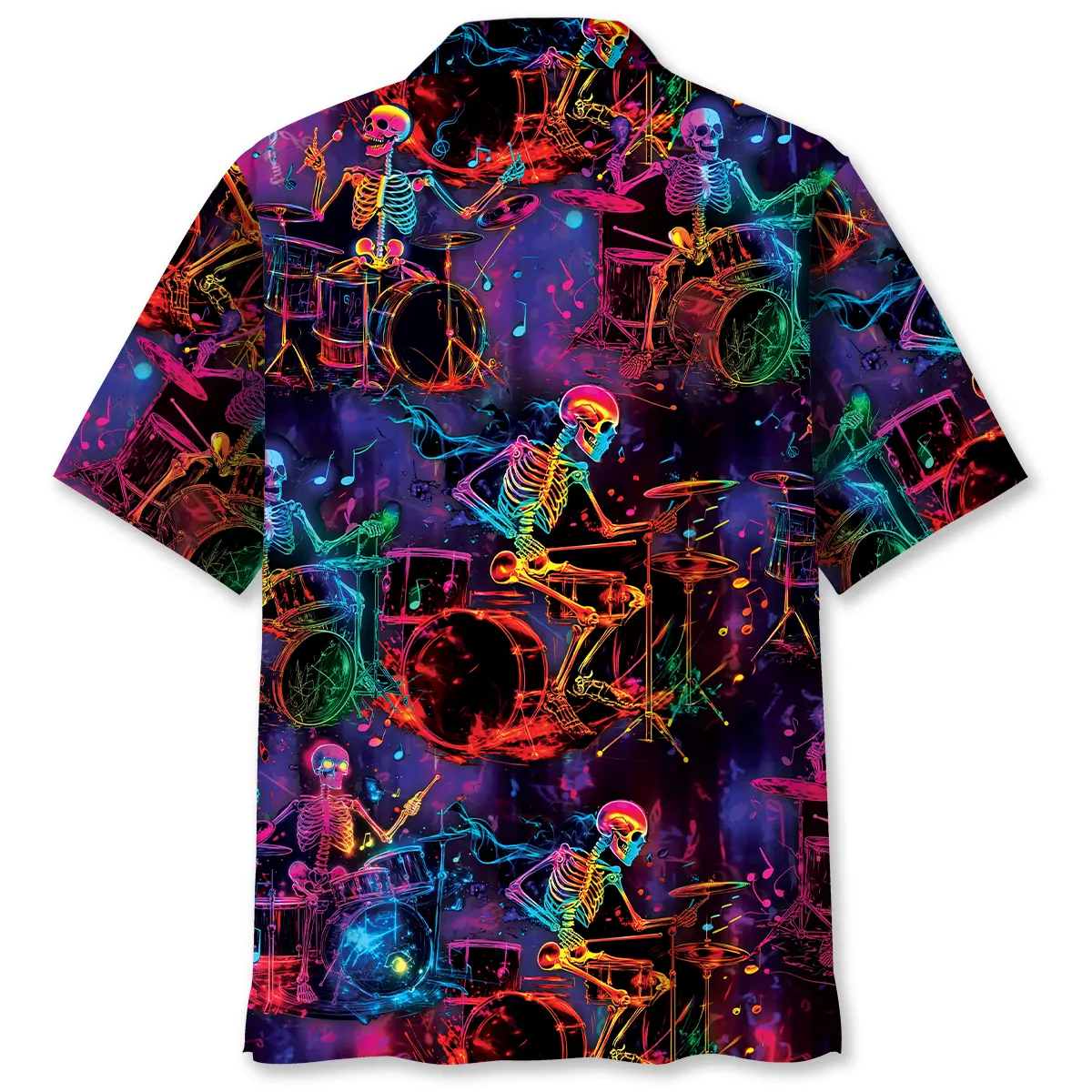 neon-drum-skeleton-hawaiian-shirt-1