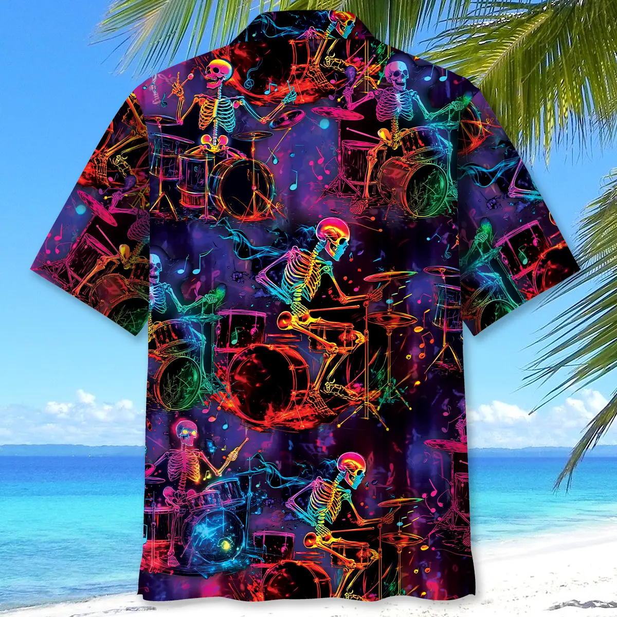 neon-drum-skeleton-hawaiian-shirt-3