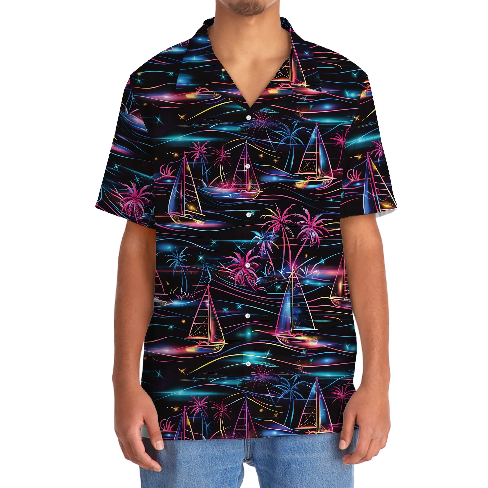 neon-tropical-sailboat-hawaiian-shirt-1