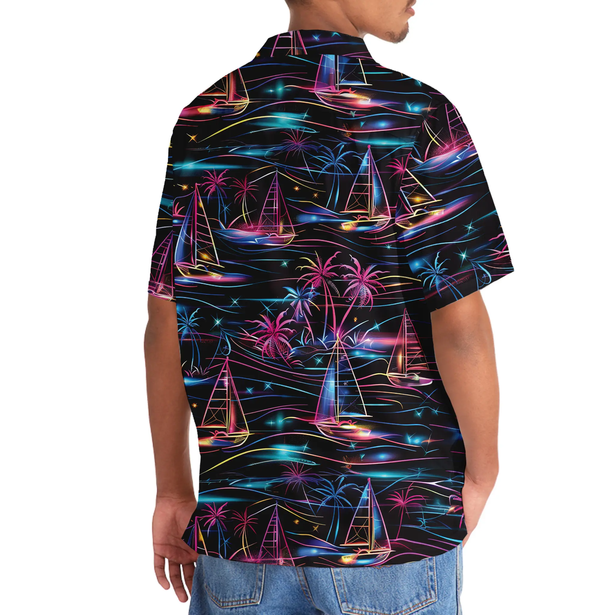 neon-tropical-sailboat-hawaiian-shirt-3