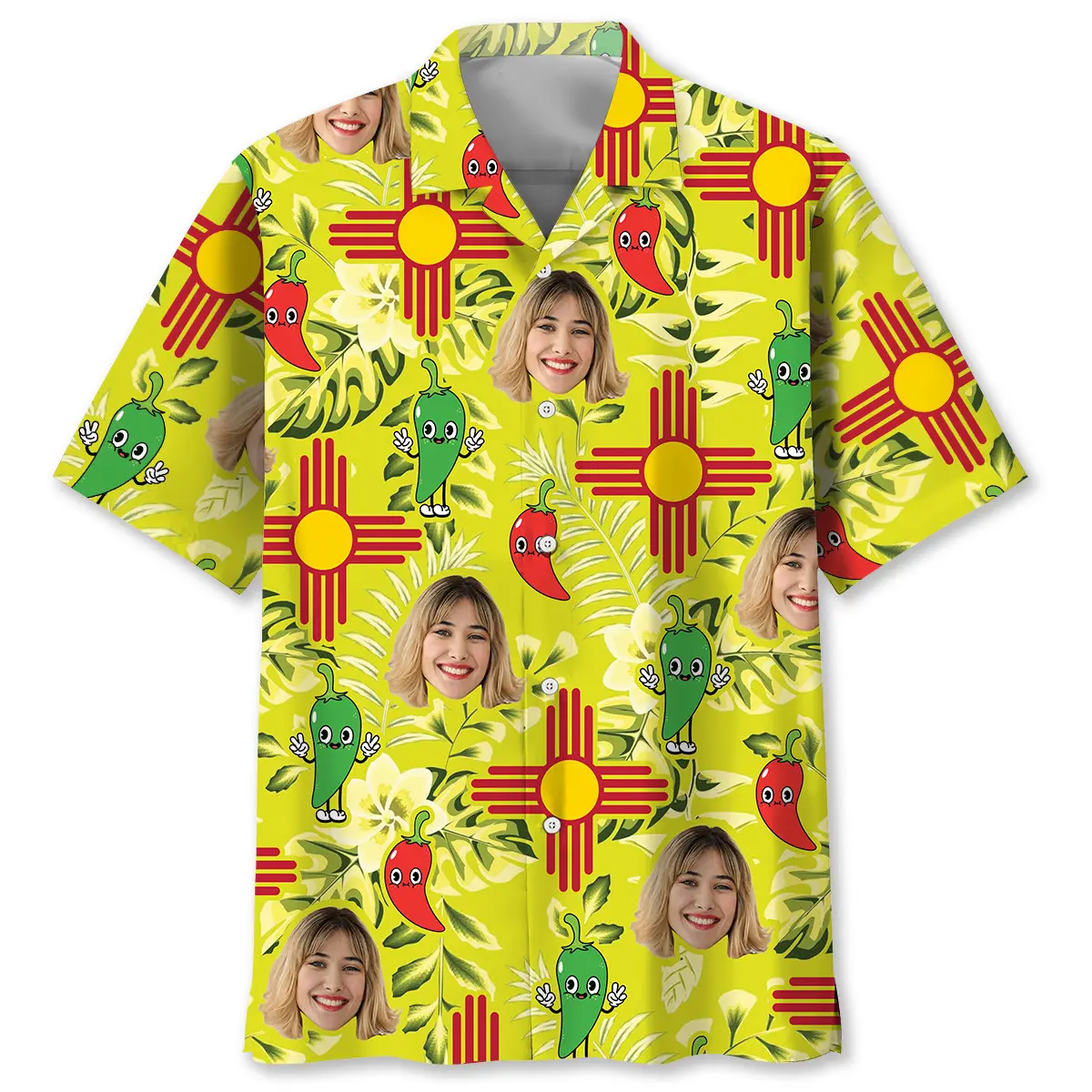 new-mexico-dancing-chilies-custom-face-hawaiian-shirt-2