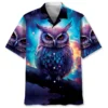 Night Sci-fi Owl Art Hawaiian Shirt HWBN2763716 - Beltina