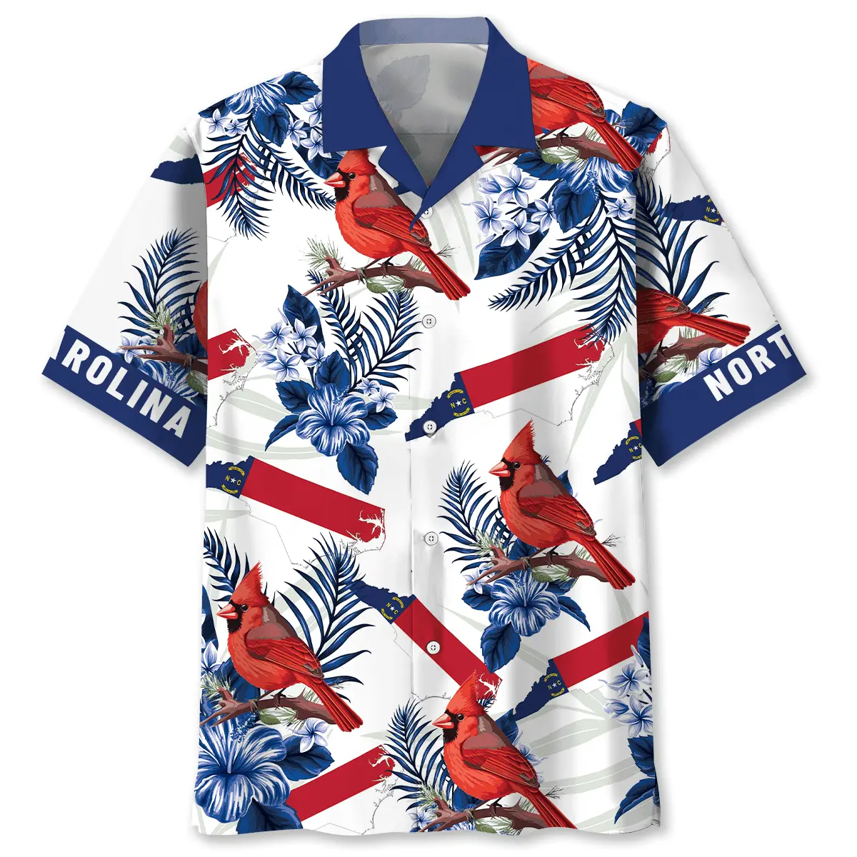 north-carolina-proud-cardinal-bird-hawaiian-shirt