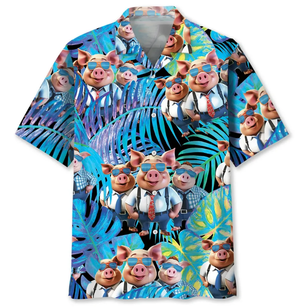 Officer Pigs Hawaiian Shirt Men HWBN2762975 - Beltina