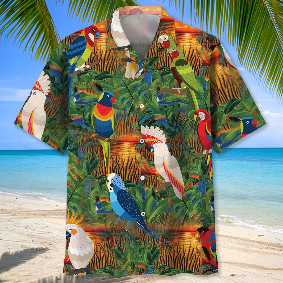 parrot-sunset-marsh-hawaiian-shirt-1