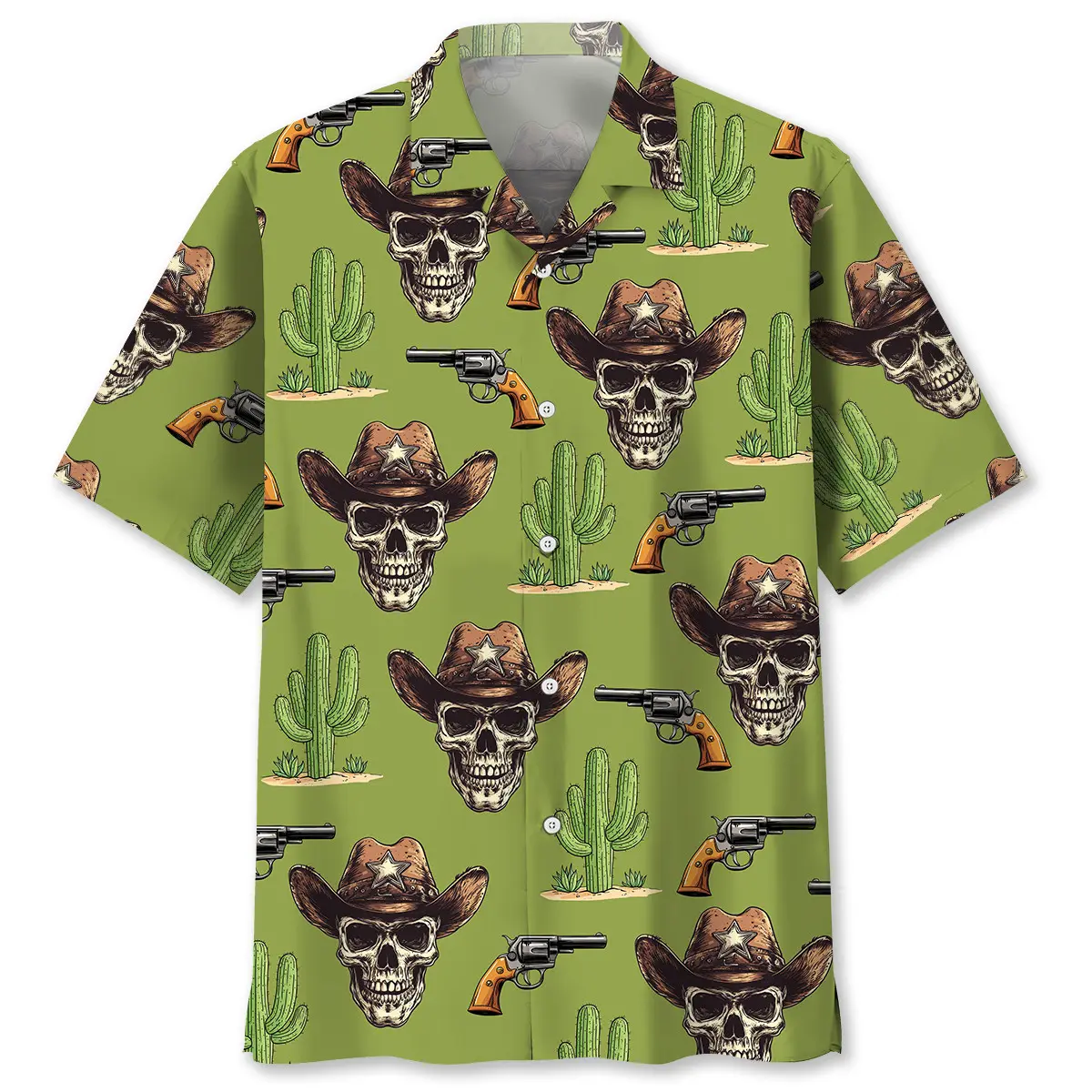 pastel-green-cowboy-hawaiian-shirt