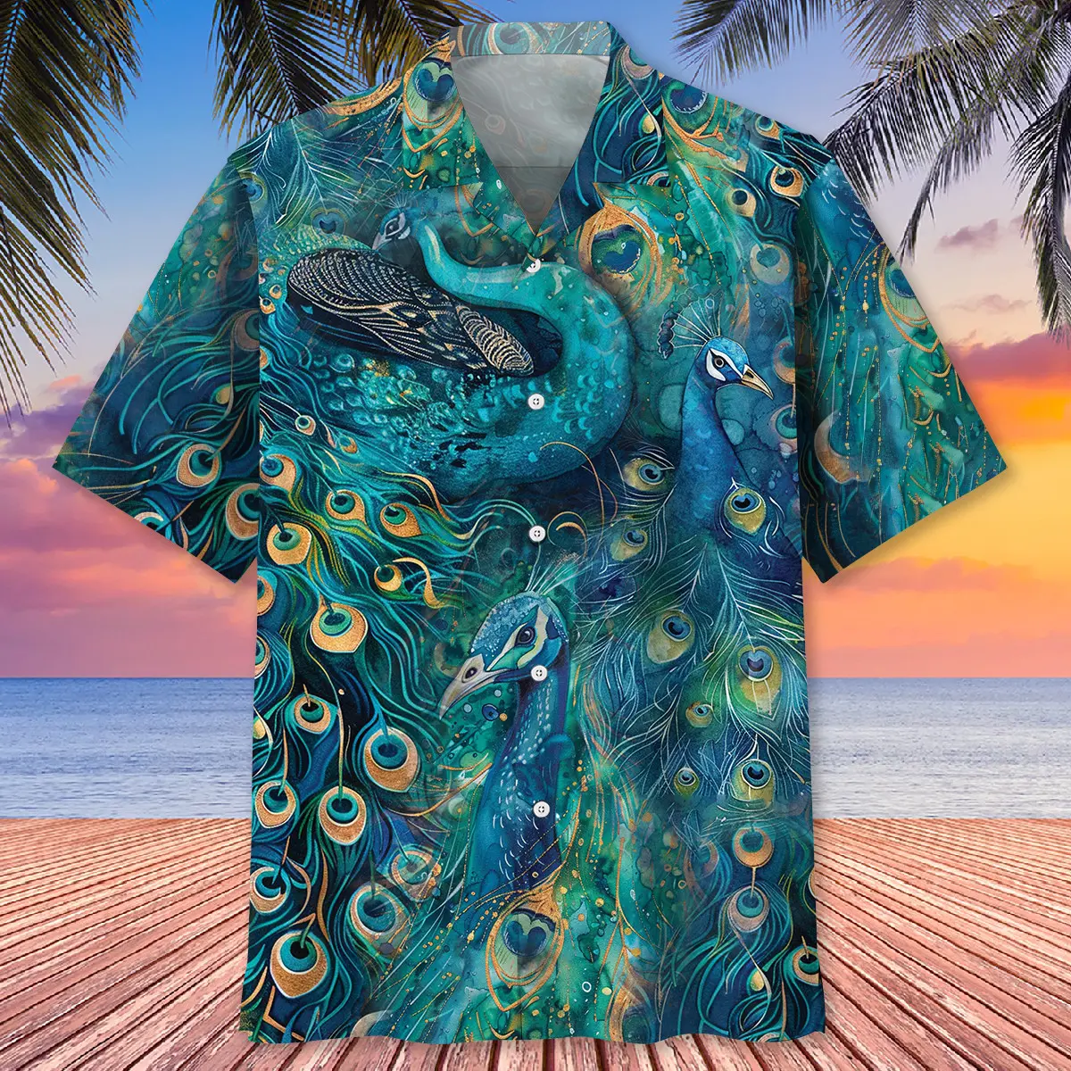 peacock-teal-hawaiian-shirt-1