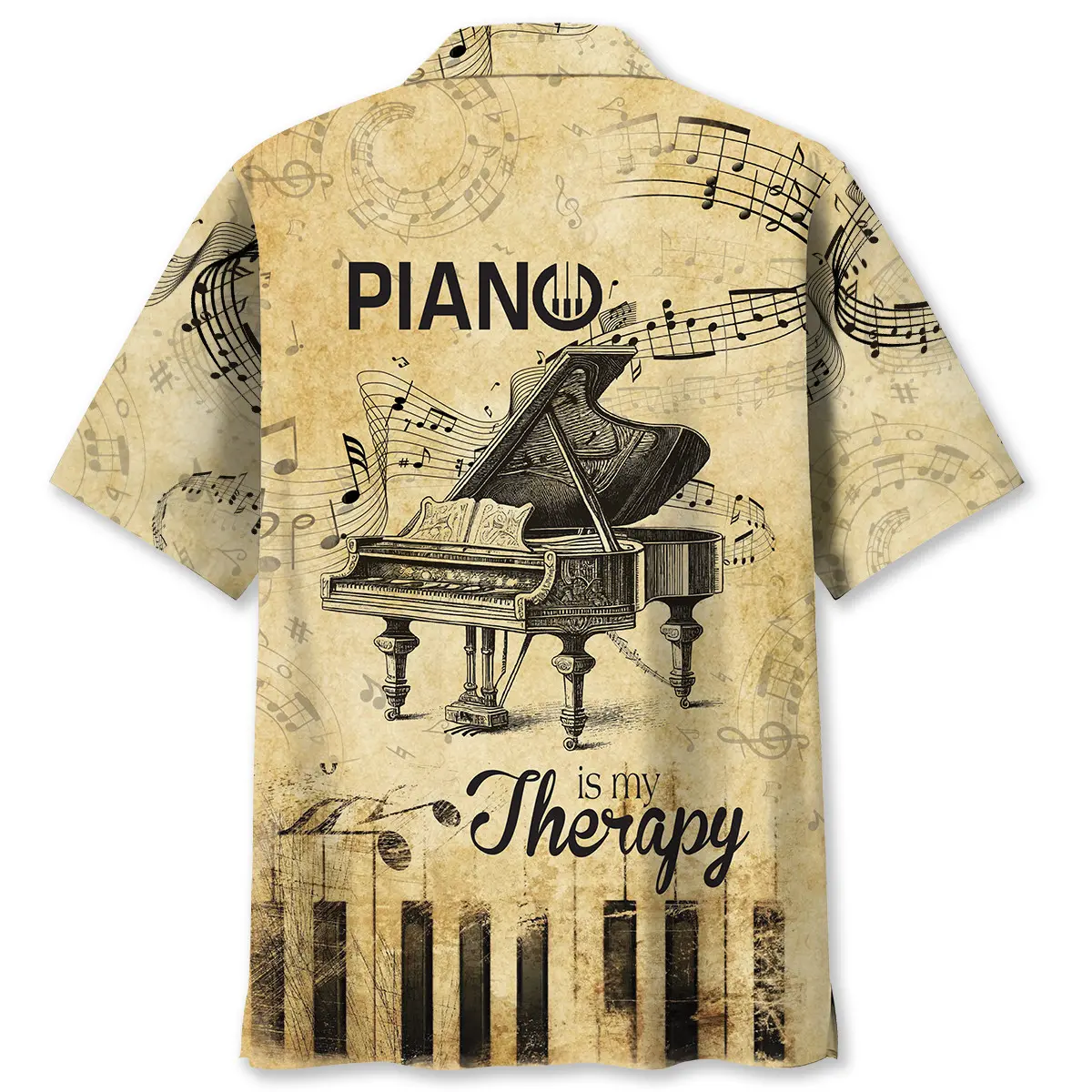 piano-is-my-therapy-hawaiian-shirt-1
