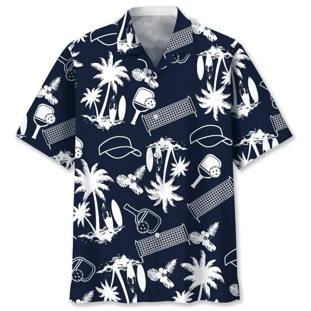 Pickleball Black Hawaiian Shirt HWBN2762570 - Beltina