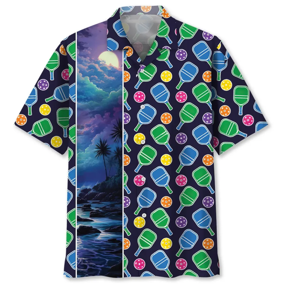 Pickleball Color Hawaiian Shirt HWBN2762852 - Beltina