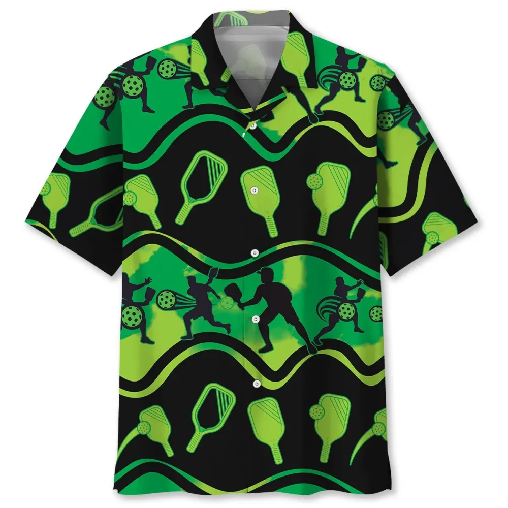 Pickleball Green Hawaiian Shirt HWBN2762851 - Beltina