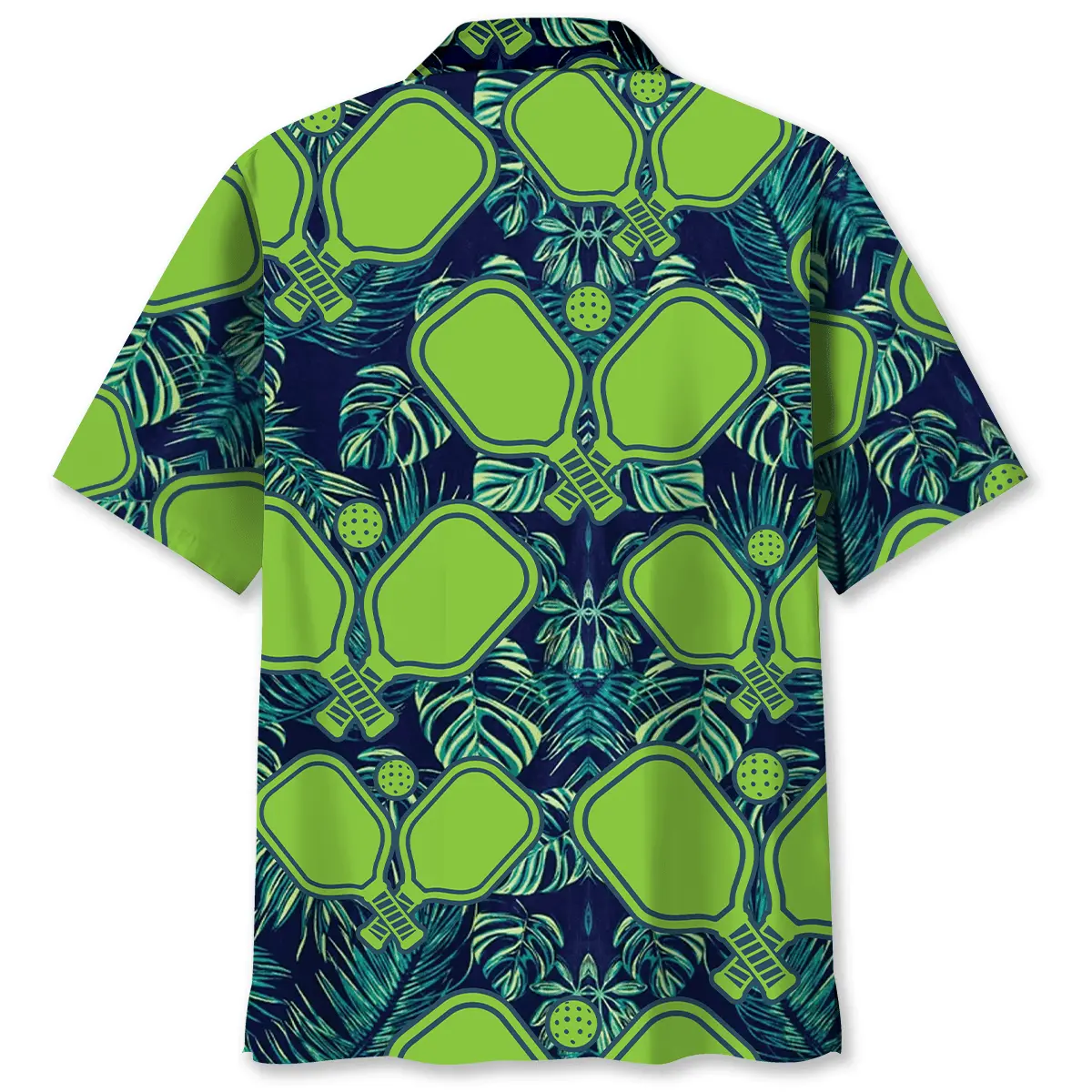 pickleball-green-leaves-hawaiian-shirt-1