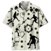 Pickleball Icon Bw Hawaiian Shirt HWBN2762571 - Beltina