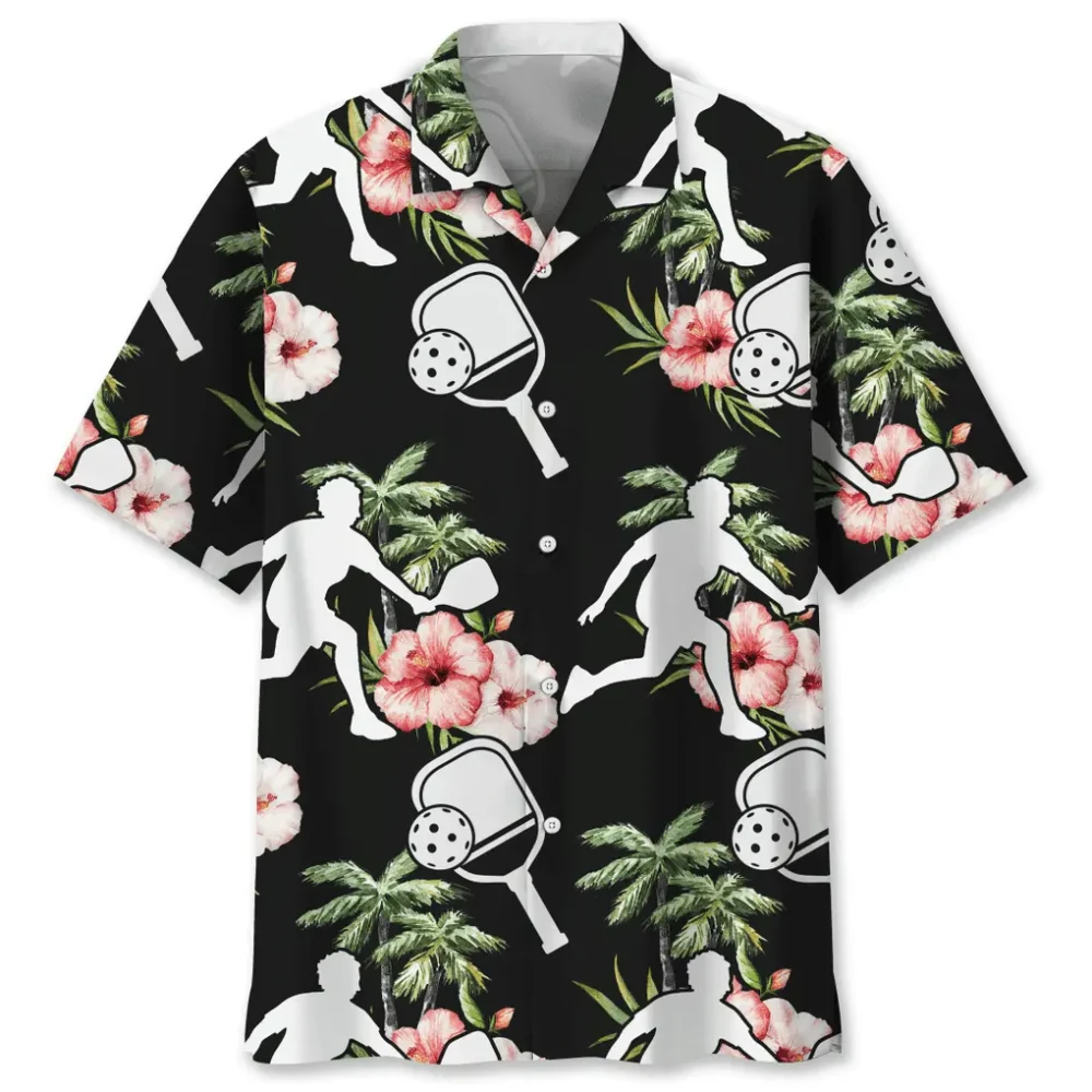 Pickleball Nature Flower Hawaiian Shirt HWBN2762576 - Beltina