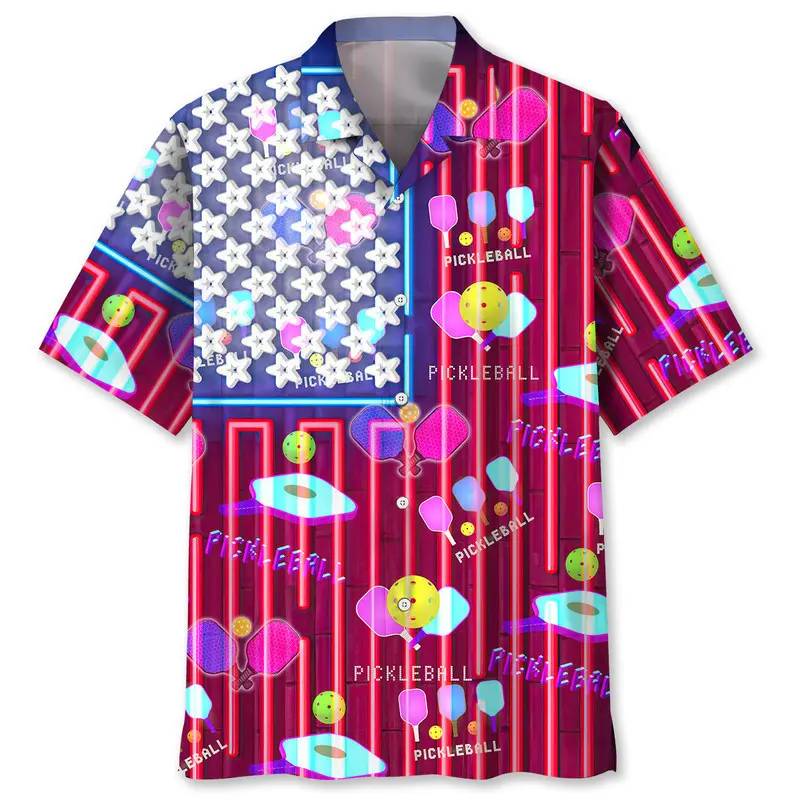 Pickleball Neon Hawaiian Shirt HWBN2762075 - Beltina