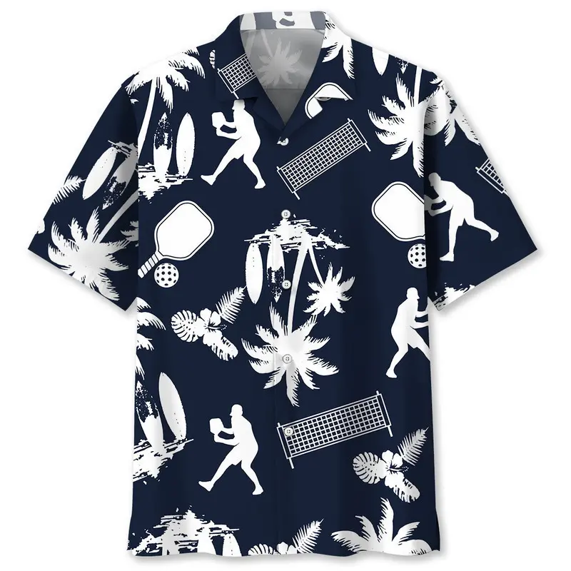 Pickleball Play White Hawaiian Shirt HWBN2762074 - Beltina